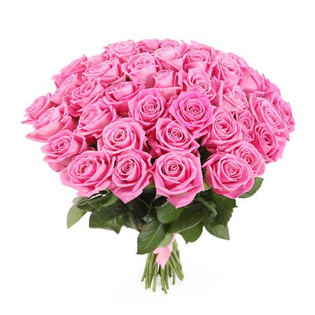 Букет из 41 розовой розы (50 см) "Первое свидание"